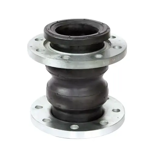 Sambungan Twin Sphere Rubber Fleksibel Galvanis Koneksi Flange Karbon Galvanis