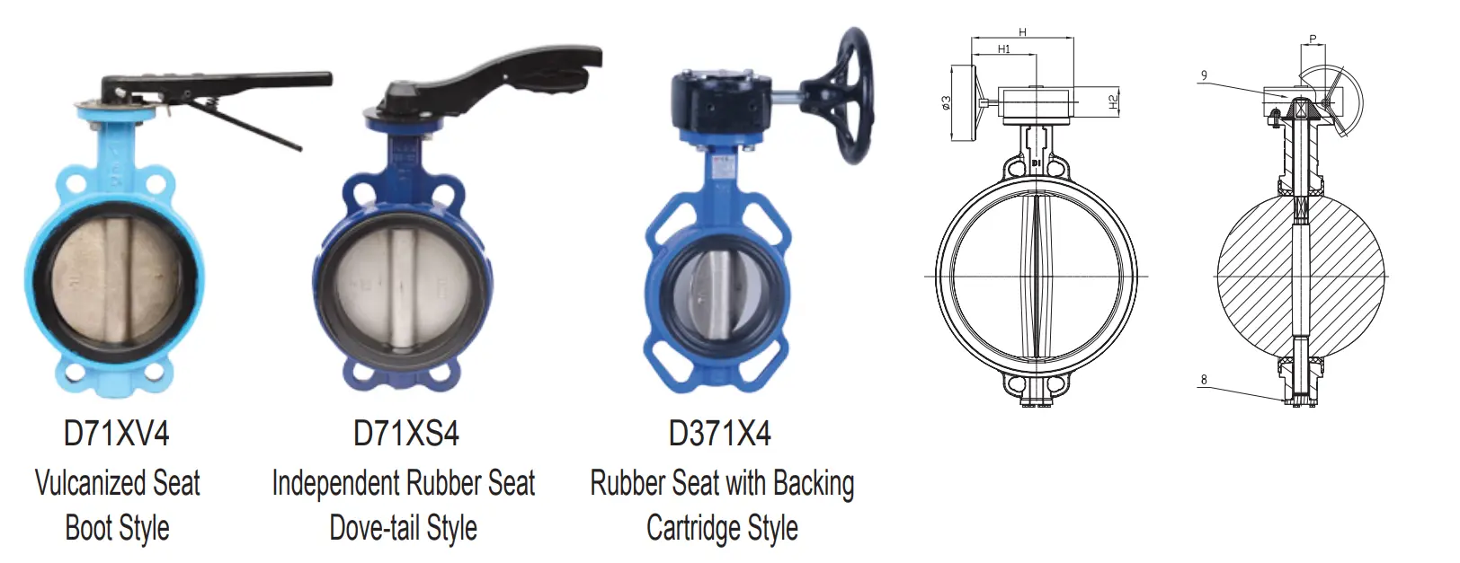 BS EN 593 Universal Wafer Butterfly Valve