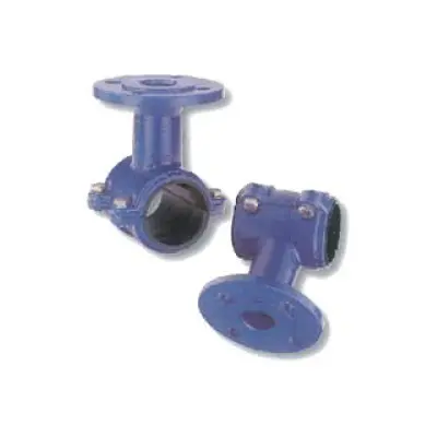 Sadel dengan Outlet Flange untuk Pipa PVC/PE